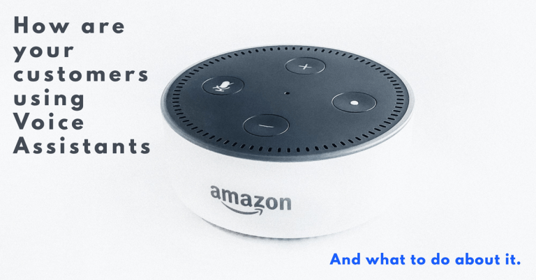 Customers using voice assistants